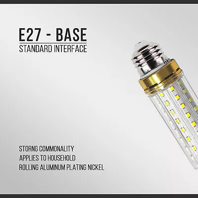 E27 LED Candle Bulb SMD 2835 LED Chip  Save Energy Cool White Corn Lamp  • £6