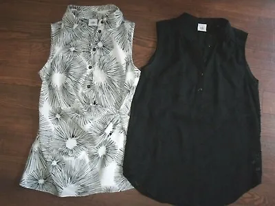 LADIES CABI LOT Of 2 TOPS SZ. XS - BLACK & WHITE - PERFECT CONDITION • $15