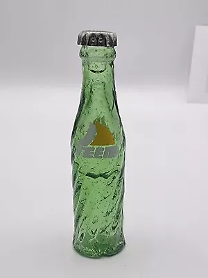 Vintage Teem Soda Drink Mini Miniature  3  Glass Bottles Intact Cap Orig. Fill • $8.99
