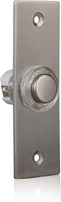 £12.99 • Buy Byron 2201/2 Wired Bell Push – Metal – Matt Chrome, New