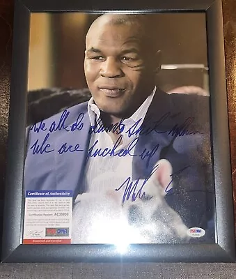 Mike Tyson Signed “The Hangover” 16x20 Photo PSA/DNA COA Movie Boxing Autograph • $488.88