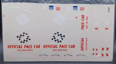 Fred Cady | No. 209 | 1:25 55 Chevrolet Indianapolis 500 Pace Car Decals • $20