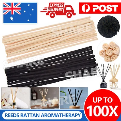 Up To 100x Reed Diffuser Reeds Rattan Aromatherapy Aroma Sticks Bulk Pack AUS • $4.95