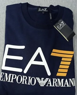 Long Sleeve Men's EA7 Sweatshirts Emporio Armani Sweatshirt And Hoodie Clearance • £25.25