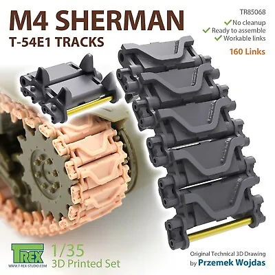1/35 T-Rex Studio #85068 M4 Sherman T-54E1 Tracks • $64