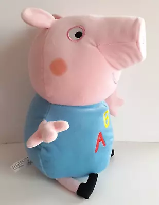 Peppa Pig George Soft Toy Sound Works Embroidered ABC & Features 28cm • $15