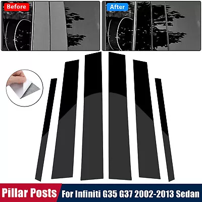 Window Pillar Posts Door Trim Molding Cover For Infiniti G35 G37 Sedan 2002-2013 • $12.48
