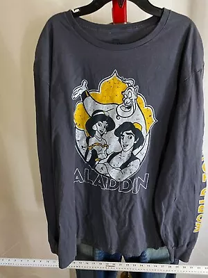 Disney Aladdin World Tour 92 Long Sleeve TEE T SHIRT XL Extra Large  • $16.20