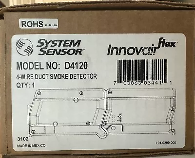 System Sensor Innovair D4120 4 Duct Smoke Detector. NEW • $125