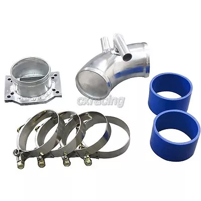 CXRacing Intake Piping MAF Flange + Cold Air Intake Pipe Kit For BMW E30 • $109.99