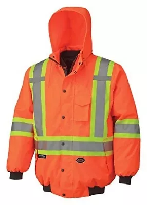 Pioneer V1120350-5XL Winter 6-in-1 Bomber Jacket - 100% Waterproof- Orange • $51.51