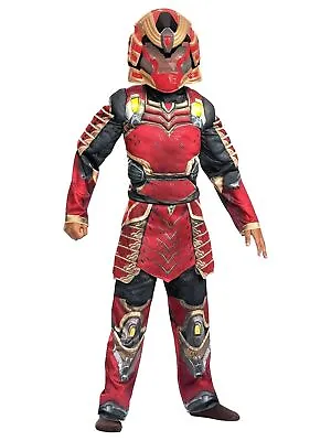 Halo Boys Red Halo Light Up Spartan Yoroi Muscle Jumpsuit Costume M (8) • $36.99