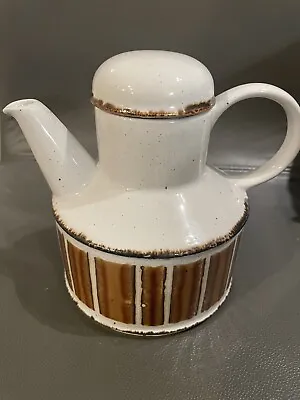 Midwinter Stonehenge Earth Teapot Mid Century Danish EXC • $24