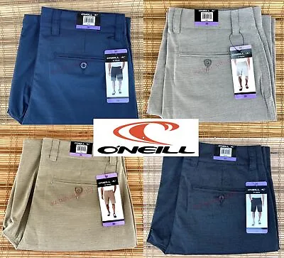 New ONeill 2-Way Stretch Mens Shorts Chino Walking Tan Blue Grey Black ALL SIZES • $28