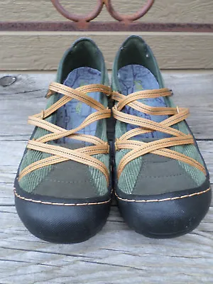 J-41  Vegan  Green Strappy Shoes. Women's 8 M • $26.95