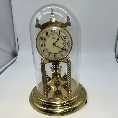 Vintage Kundo Anniversary Clock Germany Kieninger Obergfell No Key Plastic Dome • $29.99