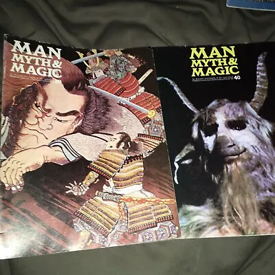 MAN MYTH & MAGIC Magazine LOT #39 #40 Ghost Dances  Germanic Goats • $15