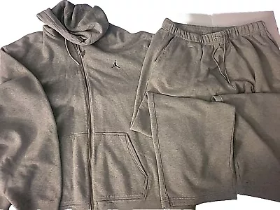 Jordan Fleece Sweatsuit 3XL Mens Sweatshirt And Sweatpants Grey Hoodie • $99.99