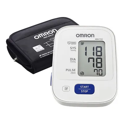 Omron HEM7121 Standard Blood Pressure Monitor - White • $126.56