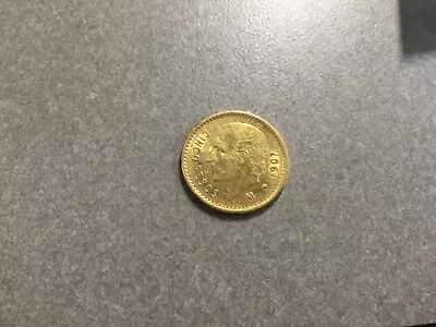 1907 Mexico 5 Pesos Gold Coin AGW .1206 Oz Five Peso Mexican # 2499 • $689.99