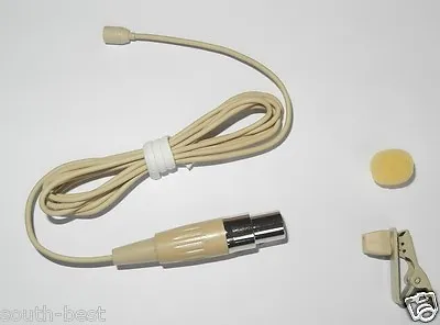 Beige Color Mini Lapel Lavalier Mic Omni-directional Microphone For AKG Wireless • $21.24