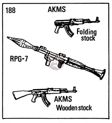 Verlinden 1/35 Soviet Small Arms (AKM AKMS (Folding Stock) RPG-7 & Bipod) 188 • $15.26