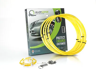 $59.95 • Buy 4 Yellow AlloyGator Car Truck Wheel Protector | Original Profile | Rim 13  - 21 
