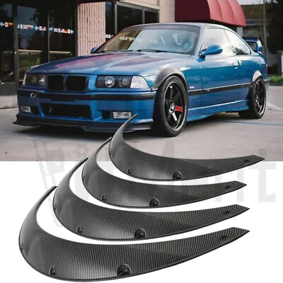 For 3 Series E36 E46 325i 328i 335i 4.5  Carbon Fiber Fender Flares Wheel Arches • $99.73