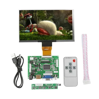 7 Inch TFT LCD Monitor Screen Driver Board HDMI VGA For Raspberry Pi 3 Dustproof • £40.63
