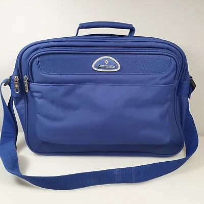 Samsonite Shoulder Bag Cabin Bag Carry On Travel Luggage Trolley Sleeve Blue • £34