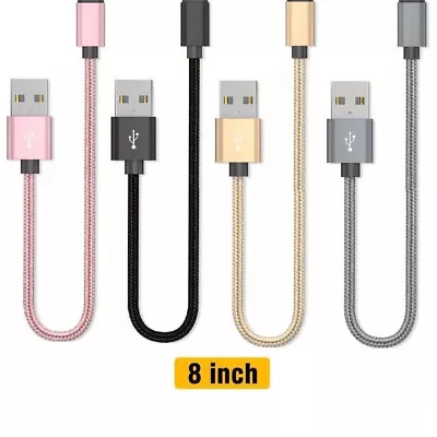 2X 20CM Short Braid USB Fast Charging Cable For IPhone 14 11 Pro Max XR 8 7 6 5S • $9.99