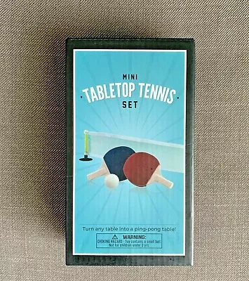 MINI Tabletop Tennis Ping Pong Set - The Original Fun Workshop - New Toy • $5.99