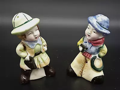 JAPAN / Salt + Pepper Shakers / Cowboy + Cowgirl • $44.95