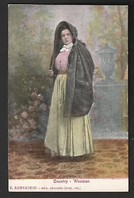 £3.99 • Buy Rare Malta 1895 Undivided Back Postcard Showing Country Woman G Bornnaccini