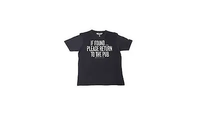 Xplicit T-shirt With Printed Slogan  Return To Pub Navy Blue Size - Large • £2.99