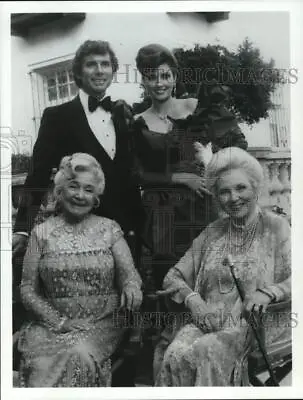 1984 Press Photo Actors Morgan Brittany David Birney Helen Hayes & Anna Lee • $19.99