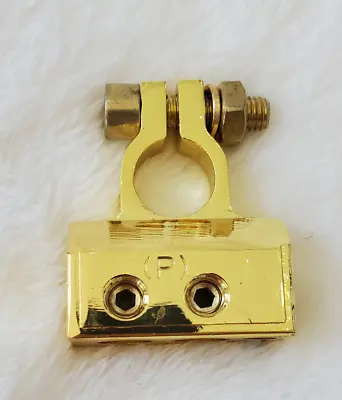 $5 • Buy AutoZone 2x 12V Car Battery Terminal Clamp Connector 0/4/8 AWG Post - GOLD