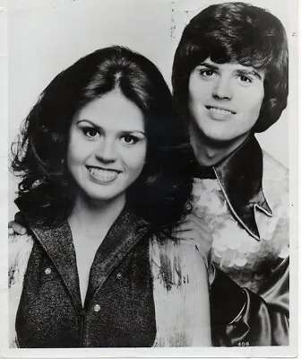 8 X10  Black And White Photo Of Donny & Marie Osmond • $1.50