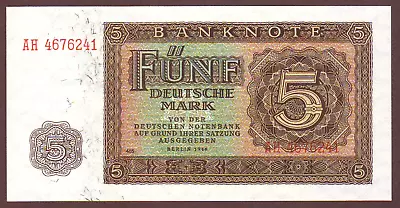 Germany  Democratic  Republic 5 Deutsche Mark 1948  Gem UNC • $14.99