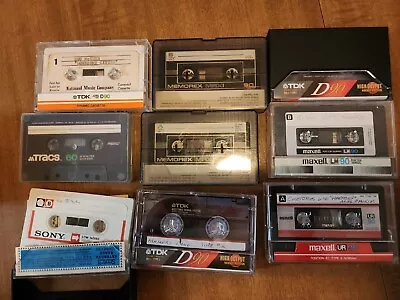 9 Mixed Brand Cassette Tapes XLII-90 (used) • $5