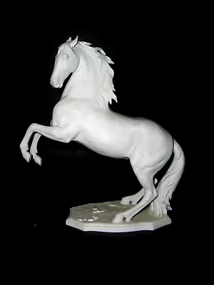 AK Kaiser W. Germany Vintage Porcelain Rearing Horse Style 713 White • $289