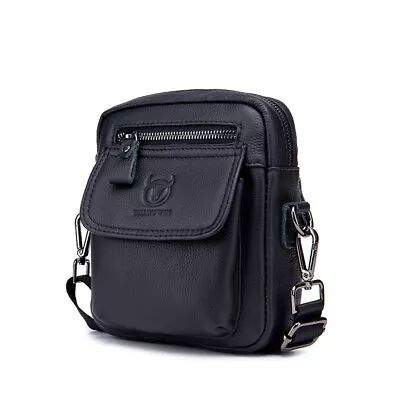 Vintage Top Cowhide Men's Shoulder Cross-body Bag With Large Capacity Mini Bag • $29.99