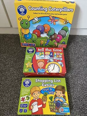 £7.50 • Buy Orchard Games Bundle. Tell The Time , Counting Caterpillars & Shopping List