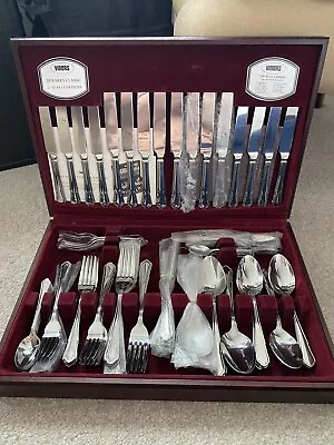 VINERS DUBARRY CLASSIC SILVERPLATED 100 Piece Canteen 8 PERSON Cutlery BNIB • £54