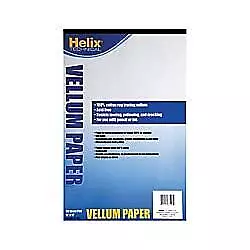 Helix Vellum Paper Pad For Art Sketching And Tracing White Translucent 100% • $31.69