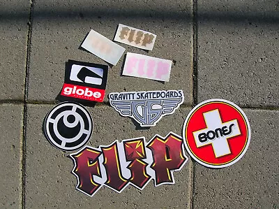 Vintage Lot Of 8 Skateboard Surfboard Stickers Surfing Skater Flip Globe Bones • $23