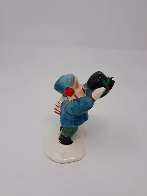 Dept. 56 Boy With Black Hat Figure 1986 Original Snow Village 5095-4  • $8.99