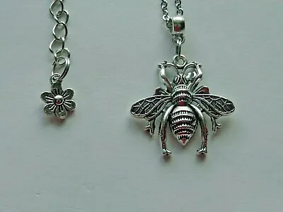 Bee Tibetan Antique Silver  20  + 3  Extension Stainless Steel Necklace Jewelry • $8.99