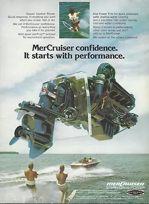 1975 MerCruiser 233 Stern Drive Boat Motor Engine Vintage Print Ad Advertisement • $8.98