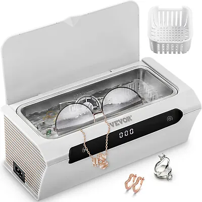 VEVOR Ultrasonic Cleaner Ultrasound Cleaning Machine 500ML White For Jewelry • $29.99